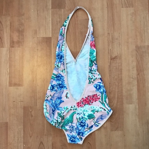 American Apparel Tropical Colorful Halter Top - Picture 2 of 2